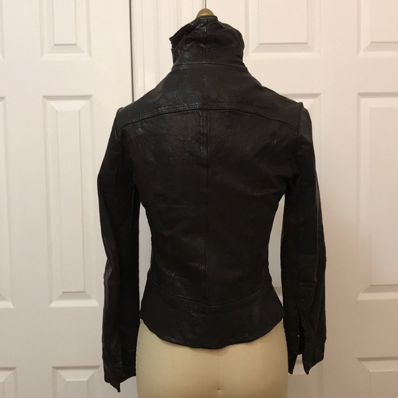 All saints goat leather jacket - Picture 4 of 8